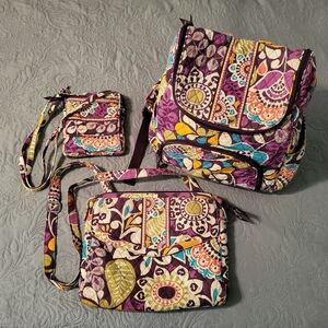 Vera Bradley Plum Crazy Bundle
